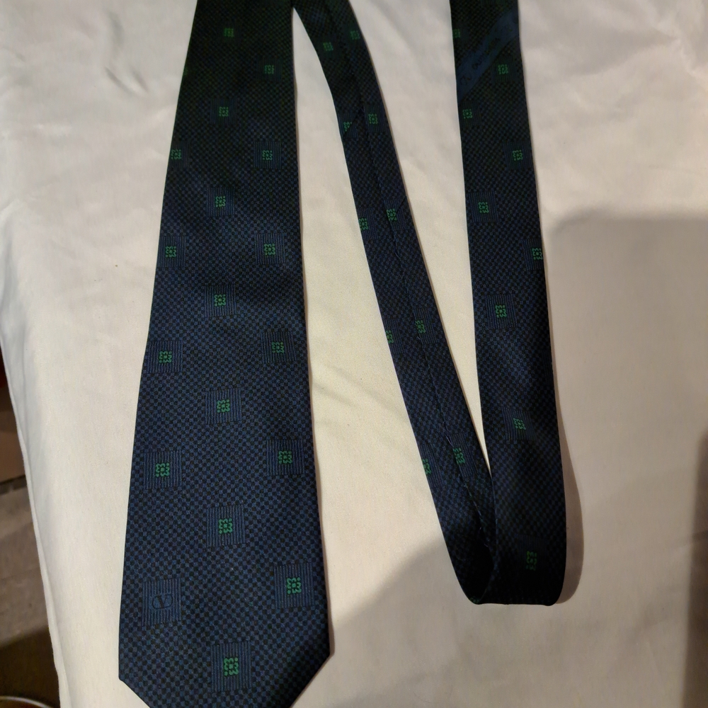 Valentino Garavani Blue and Green Tie